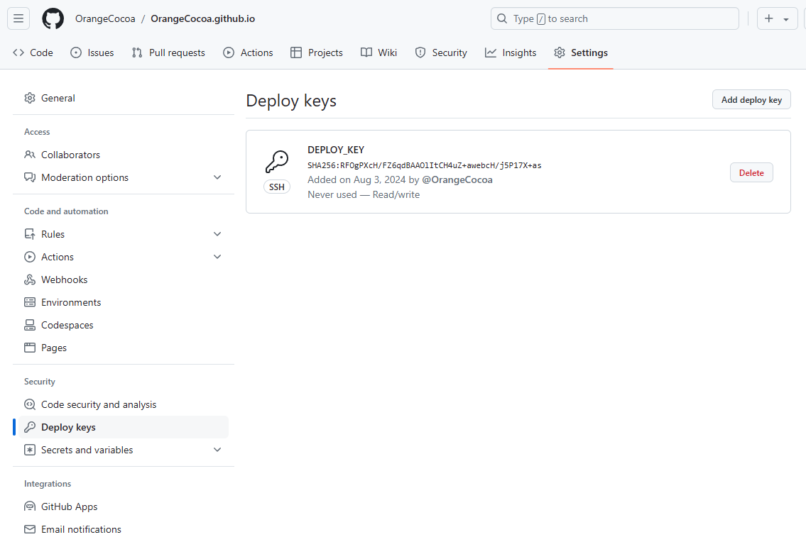 deploykey